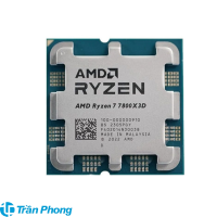 CPU AMD Ryzen 7 7800X3D (AMD AM5 - 8 Core - 16 Thread - Base 4.2Ghz - Turbo 5.0Ghz - Cache 104MB) (Tray chính hãng)