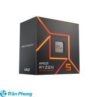 CPU AMD Ryzen 5 7600 (AMD AM5 - 6 Core - 12 Thread - Base 3.8Ghz - Turbo 5.1Ghz - Cache 38MB)